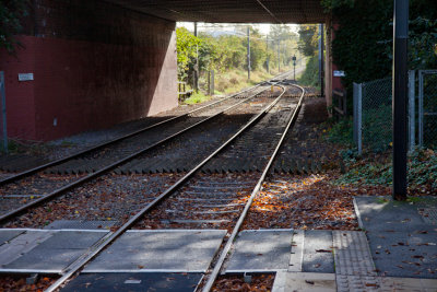 Morden Road tram tracks