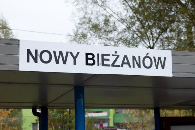 Krakow tram-Nowy Biezanow sign