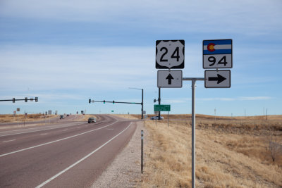 US 24 and CO 94 signs