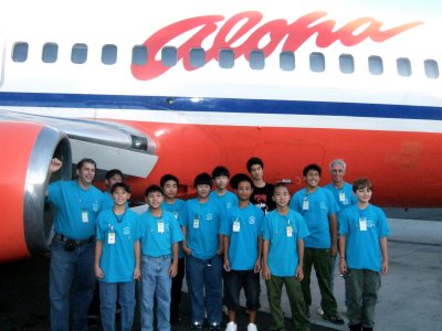 Boy Scouts from Ma'ema'e Post 2012 AQ Tour