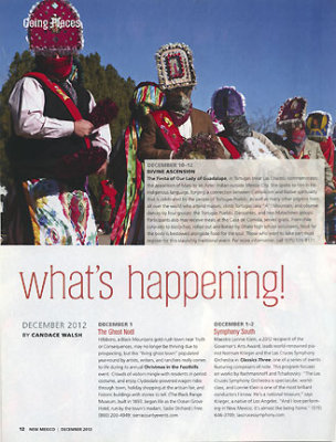 Story on Tortugas - NM Magazine December 2012