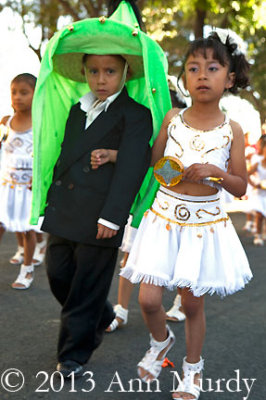 Little Boy and Girl in parade