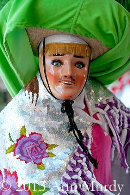 Charro in pink and green