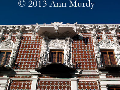 Tiled building in Puebla