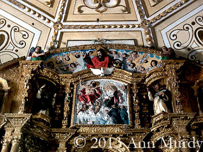 Altar at Covent of Santo Domingo in Puebla