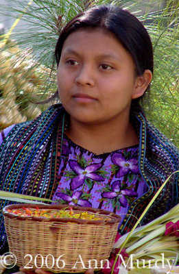 Girl in Palm Sunday Procession