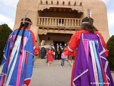 Indian dancing in Abuquiu