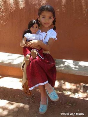 Girl with Josephina doll