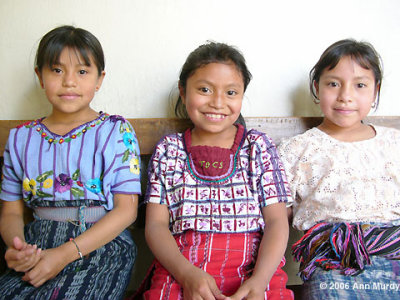 Three girls in Santiago Atitln