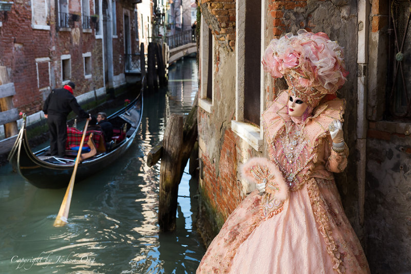 Solange Merentier During Venice Mask Carnival 2013