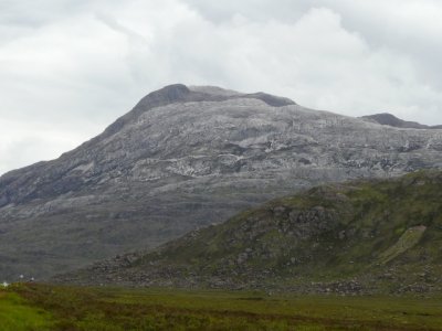 The Torridon Mountains are an unusual snowy colour