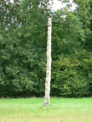 Tipi Field Totem Pole