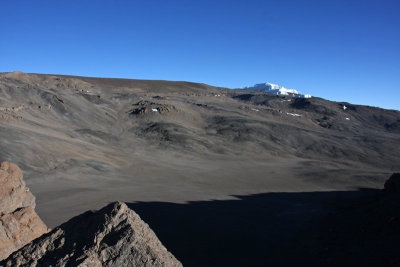 The crater of Mount Kilimanjaro