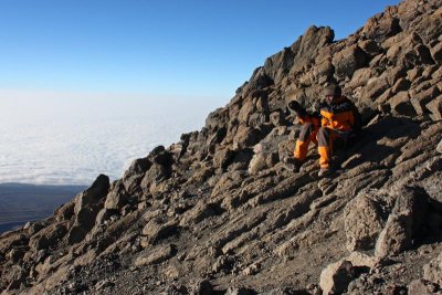 Short nap before the summit