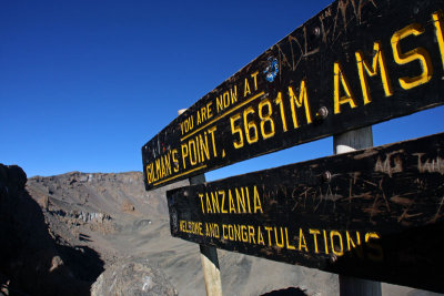 Sign at Gilman's Point