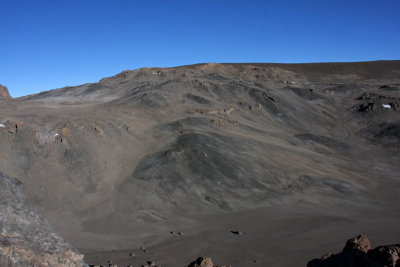 The crater of  Mount Kilimanjaro
