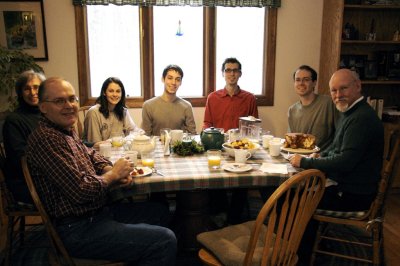 Peter, Debbie, Becky, Tim, Nate, Ben and Pieter ... and monkey bread!