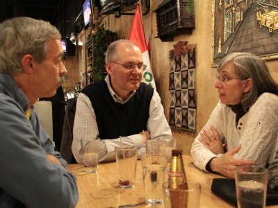 David, Peter and Debbie at Los Cablos II