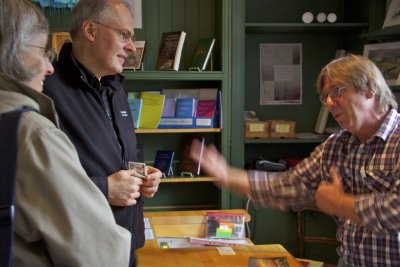 Debbie, Peter and a Navigator in the Ladyhead Bookshop