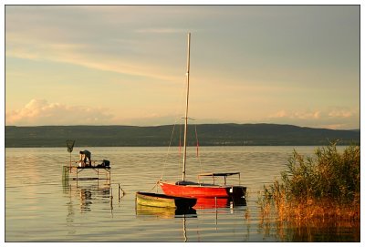 Evening at the Balaton lake III
