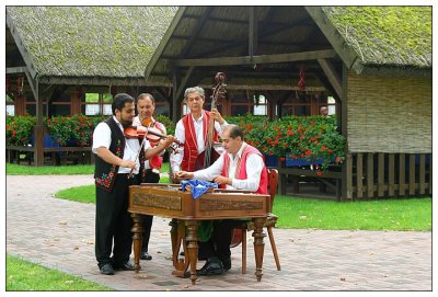 Traditional hungarian music group