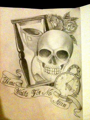 need to finish in pencil then add ink..