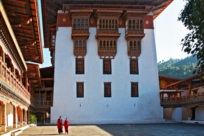 Inside courtyard Phunakha Dzong