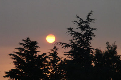 Coucher du soleil..