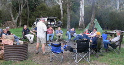 Camp at Dogmans Hut, Tom Groggin
