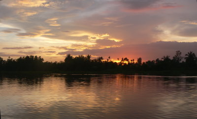 Sunset on Saigon River