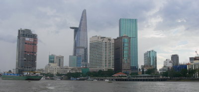 Ho Chi Minh skyline from Saigon River
