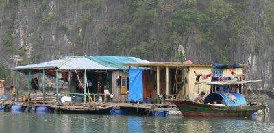 Fishing Village,  Halong Bay