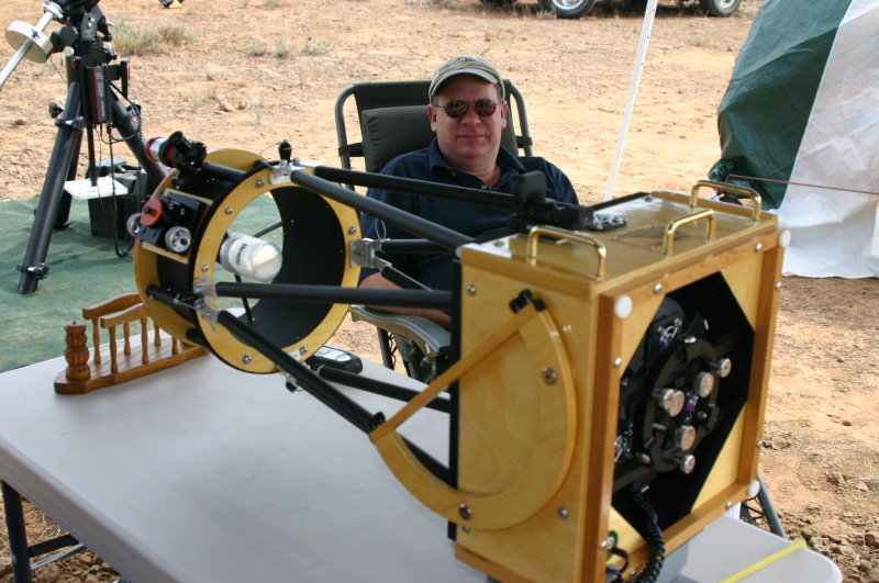 Joe Rottman and Corwins 8 Finder scope. WOW