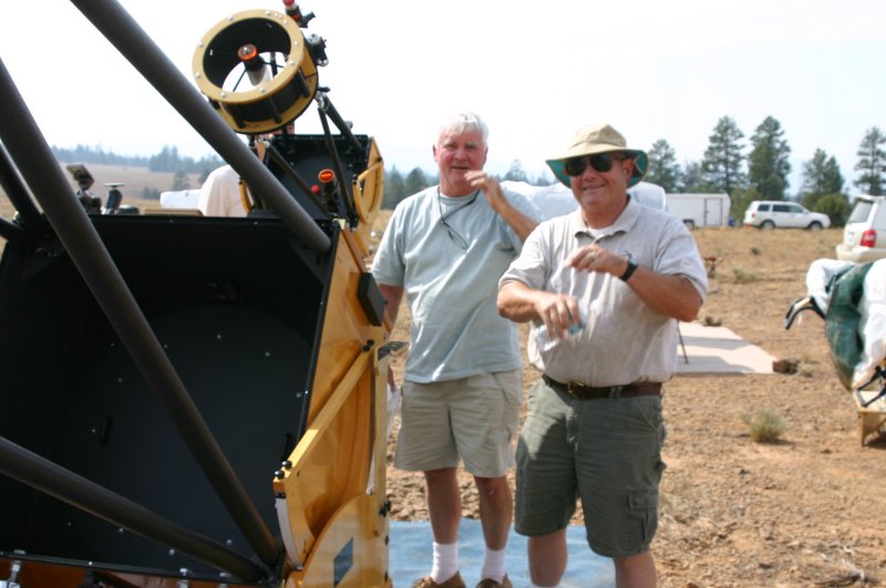 Sonny Tremoulet  and Corwin setting up