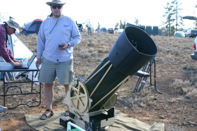 Dan Gray with a friends unique tracking Dob