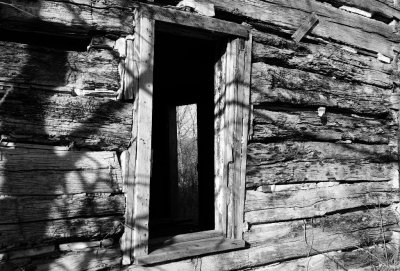 Through the Window and Out the Door BW