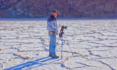 The Polygon Salt Flats, Death Valley, California. 282 feet below sea level.