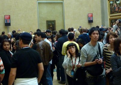 Viewing the Mona Lisa, the Louvre, Paris