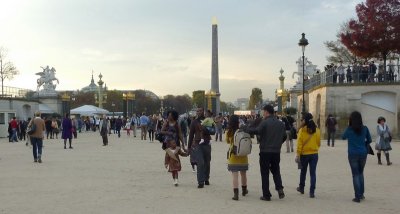 Place de la Concorde entrance to the Jardin des Tuileries, Paris