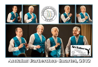 Acclaim! Barbershop Quartet Live Photos on 11-3-12