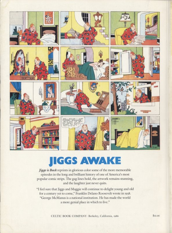 Jiggs is Back back cover