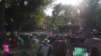 Evening sets in, Friday night at Live Oak