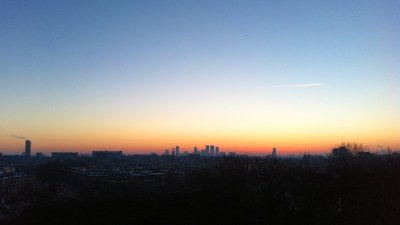 sun rise over The Hague
