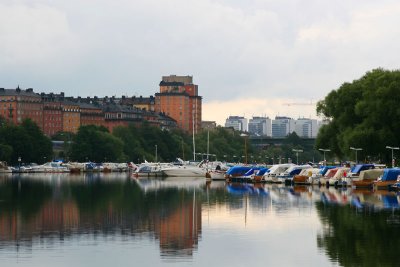 August 21: Boats at rest on a still day