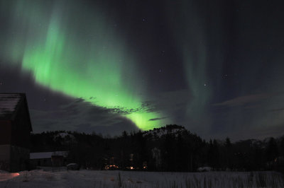 Aurora borealis . 