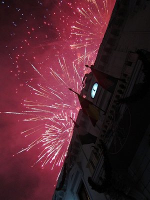 New Year Fireworks, Plaza del Carmen