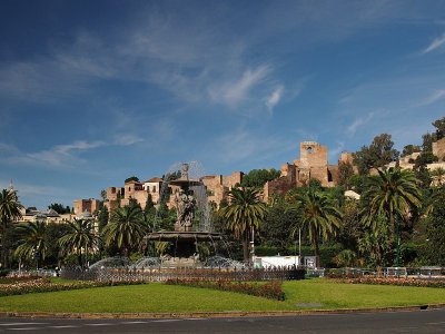 Alcazaba from Plaza General Torrijos