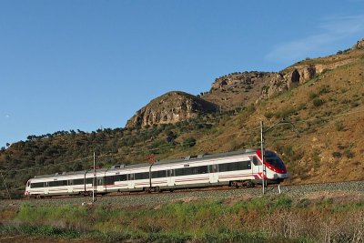 Local train near Pizarra