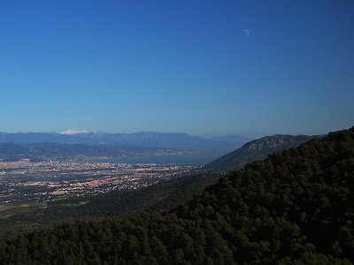 View towards Mlaga from the Sierra de Mijas