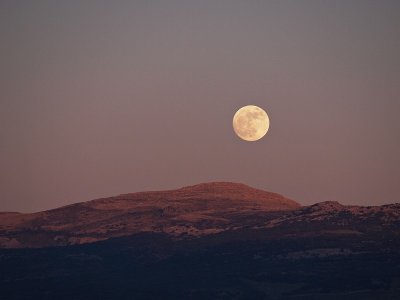 Moonrise east of Ronda